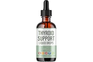 RYUROP Thyroid Support Liquid Drops – Iodine Drops with Selenium, Zinc, L-Tyrosine & Ashwagandha – Supports Metabolism, Energy & Hormonal Balance for Women & Men