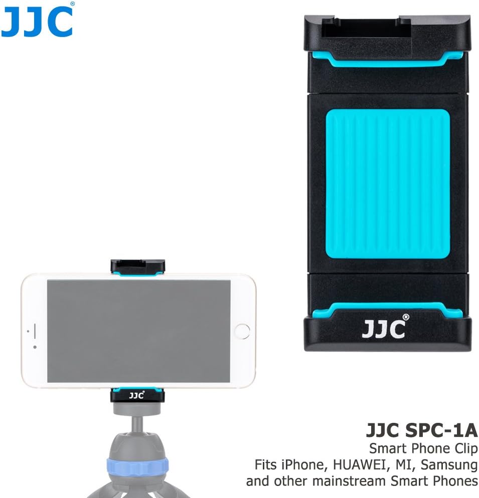JJC Smartphone Tripod Mount Holder with Clamp 56-95mm Adjustable - Image 3