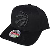 Mitchell & Ness Toronto Raptors Stretch Snapback Adjustable Hat Cap - Black