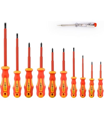 Set De 9 Tournevis Interchangeables Draper Expert 65372 - VDE XP1000, Qualité Pro
