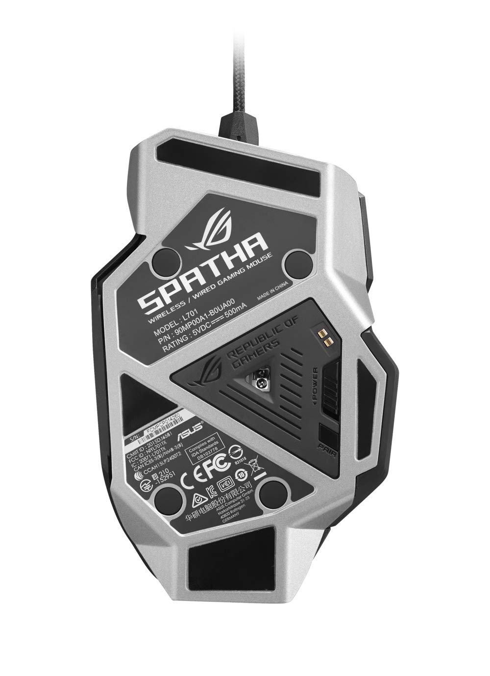 Jual ASUS ROG Spatha Gaming Mouse Complete Control for MMO Victory di
