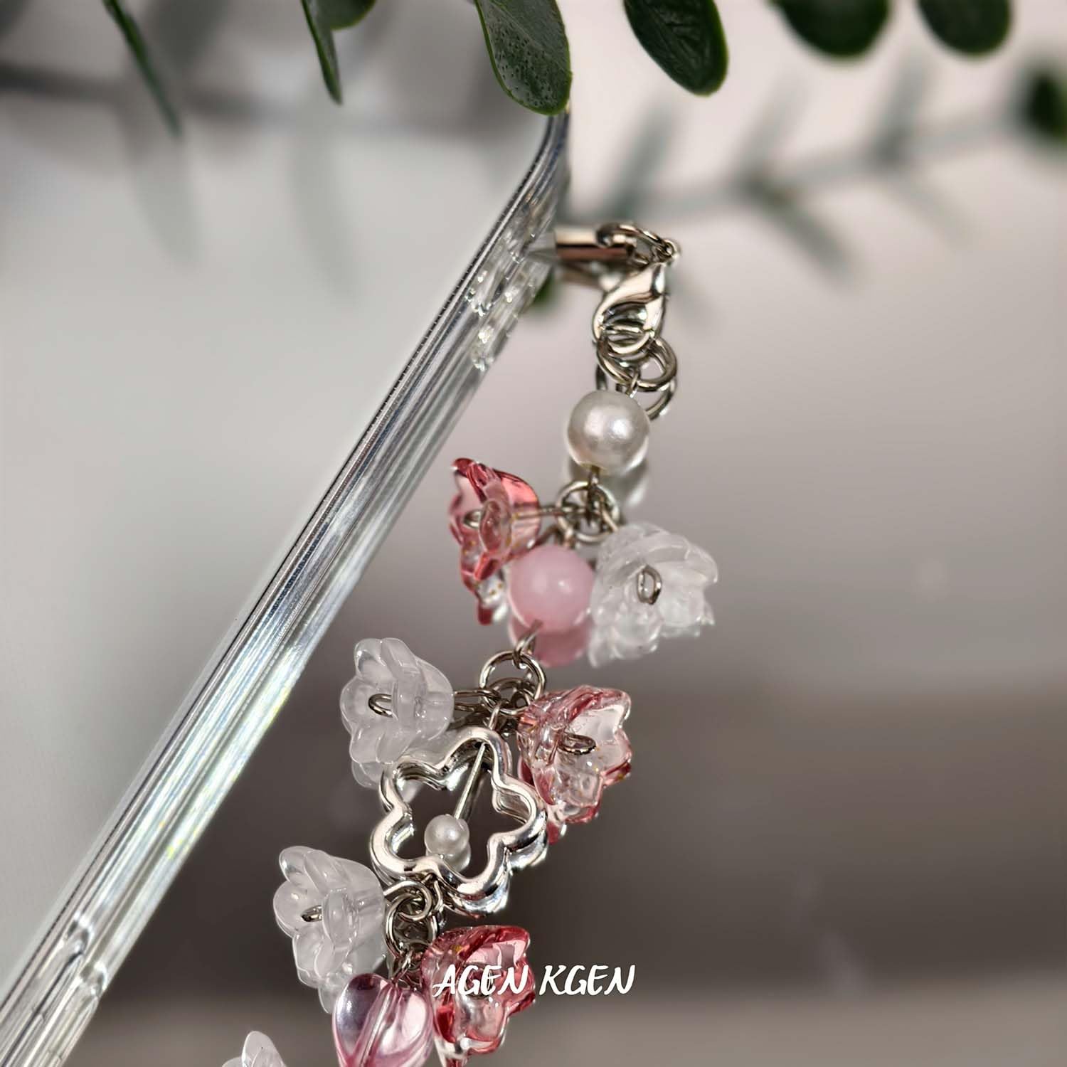 Y2K Pink Phone Cute Phone Charm - Strawberry Star Heart Charms, Camera Bag Pendants Decor for Women