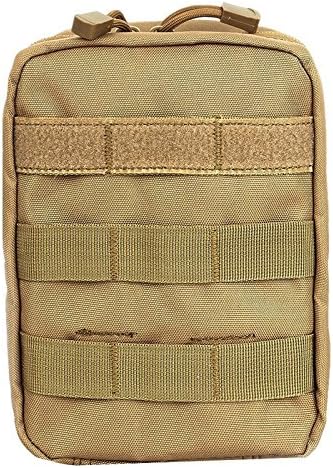 Tactical MOLLE Pouch, Water Resistant EDC Pouch by MiliTactical | Veteran Owned (Tan)