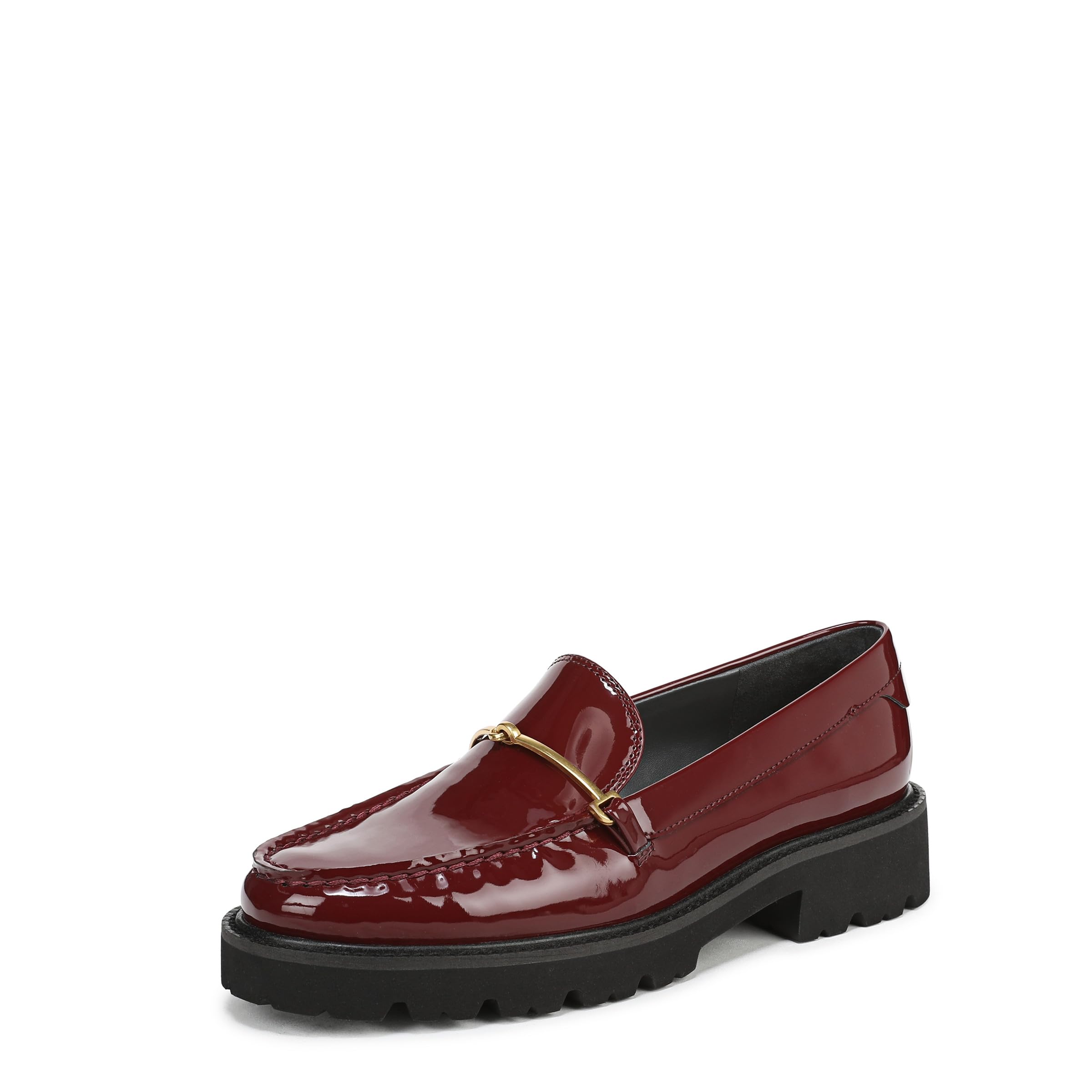 Franco Sarto Women’s Senna Loafer Dark Red Patent Faux Leather 9 W