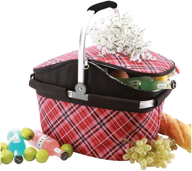 Outdoor camping picnic bag Outdoor Picnic Basket Keep Warm And Cold