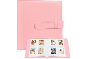 REKEEN 256 Photos Album for Fujifilm Instax Mini Camera/Polaroid 2”x3” Pictures, 2x3 Photo Album Book for Fujifilm Instax Mini 11 12 evo 9 90 70 40 8 Instant Camera & Instax Mini Instant Film (Pink)