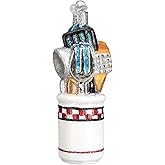 Old World Christmas Kitchen Utensils Glass Blown Ornament for Christmas Tree, Handcrafted Holiday Decoration, Kitchen Collection