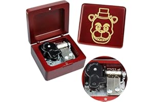 Sinzyo Music Box Vintage Wood Carved Mechanism Musical Boxs Gift for Birthday Valentine's Day Christmas Day(Toreador -Wine Red Box)