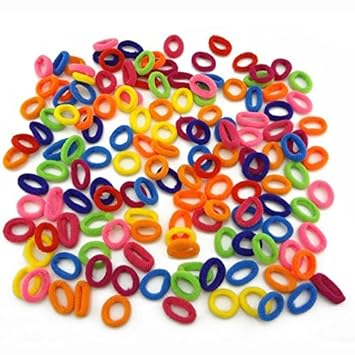 Amazon Com Joyfeel 100 Pieces Hair Ties Small Hair Ring For Kids