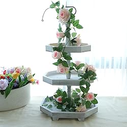 3 Tiered Serving Tray Wooden Farmhouse Decorative
