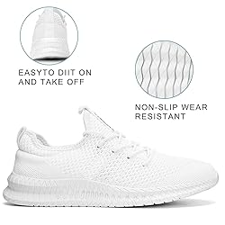 WOHHHW Women Walking Shoes Running Sports Mesh