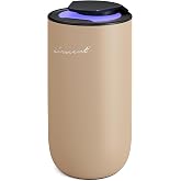 The AirScent Mini Waterless Diffuser - Gold Finish - 15 mL Capacity | Fragrance Oil Aromatherapy Diffuser For Aesthetic Scenting for Homes, Offices, Spas and Hotels - Night Light Feature