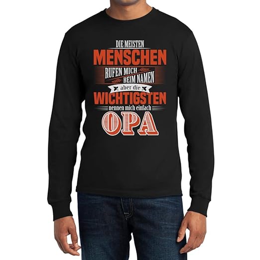 Die wichtigsten Menschen nennen Mich einfach Opa Langarm T-Shirt