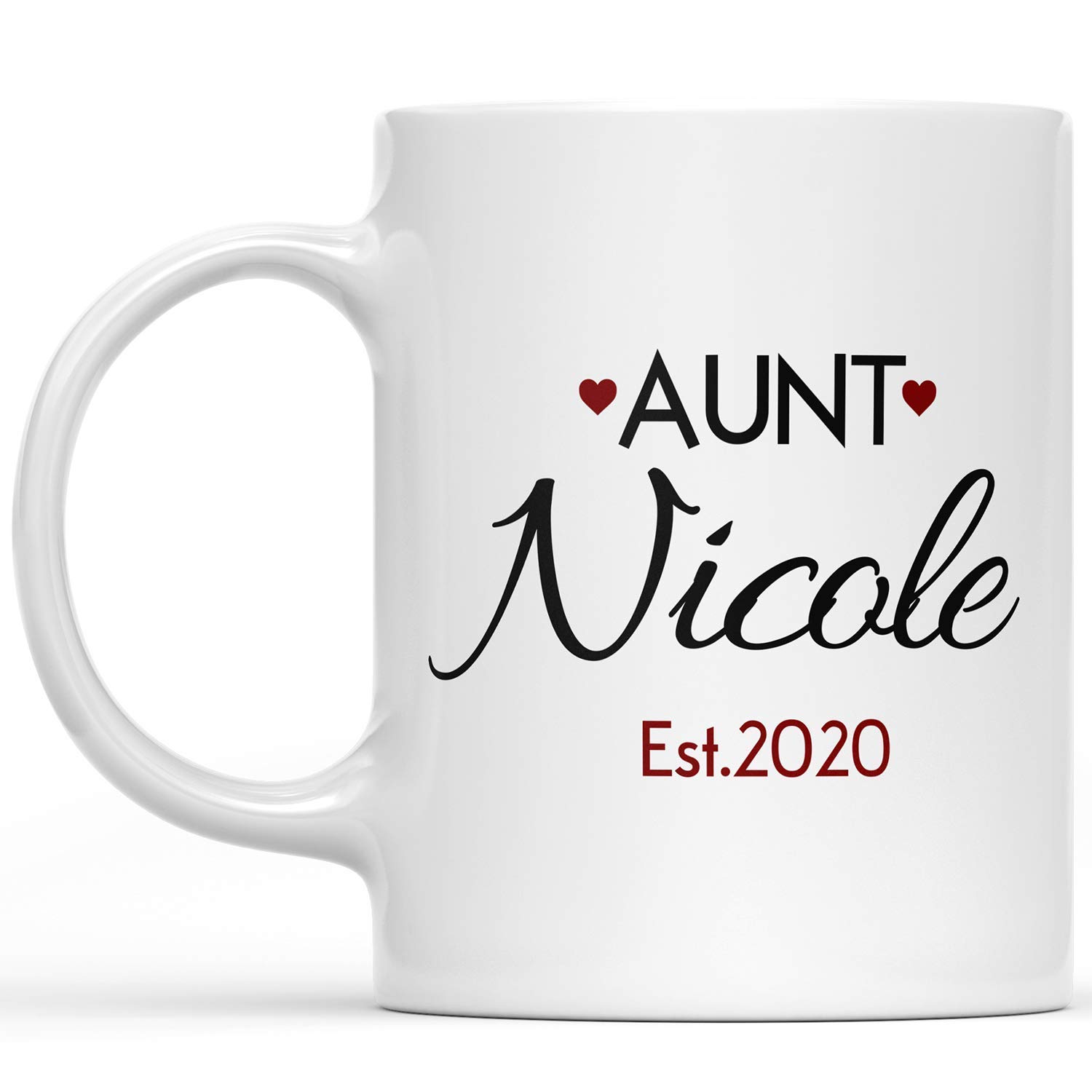 Personalized Aunt Est 2020 Coffee Mug Custom