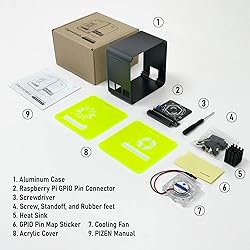 ElectroCookie Raspberry Pi 4 Case, Aluminum Mini