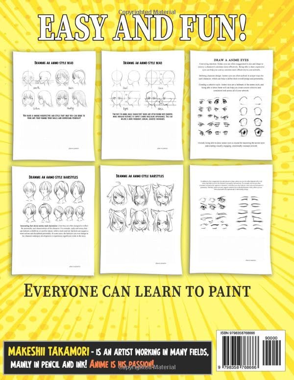 How To Draw Anime for Kids Basics and Beyond: This Step-By-Step Guide Will Teach You darwings ( Heads, Faces, Bodies, Pose, eyes ) (How To Draw Anime - Manga)