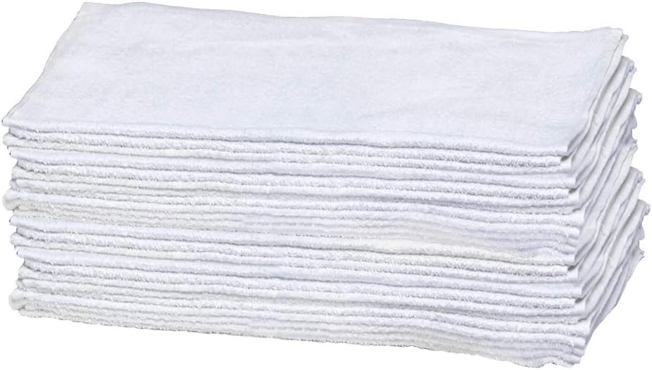 Buffalo Industries (12054) Bulk 16" x 19" Fully Hemmed Absorbent Bar Towels - Great for Heavy-Duty Cleaning, Dusting and Polishing - 100% Cotton - Machine Washable - 25 lb. box