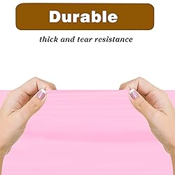Kopokita 6PCS Pink Plastic Tablecloths 54 x 108
