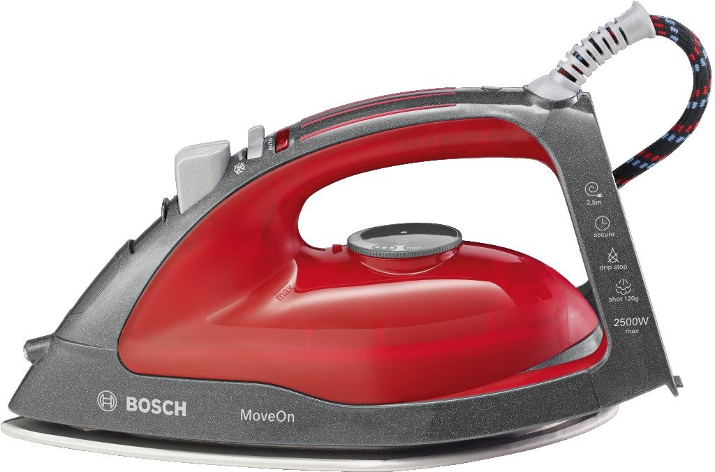 Bosch TDA46Move6 MoveOn Secure - Plancha de vapor (2500 W, base ...