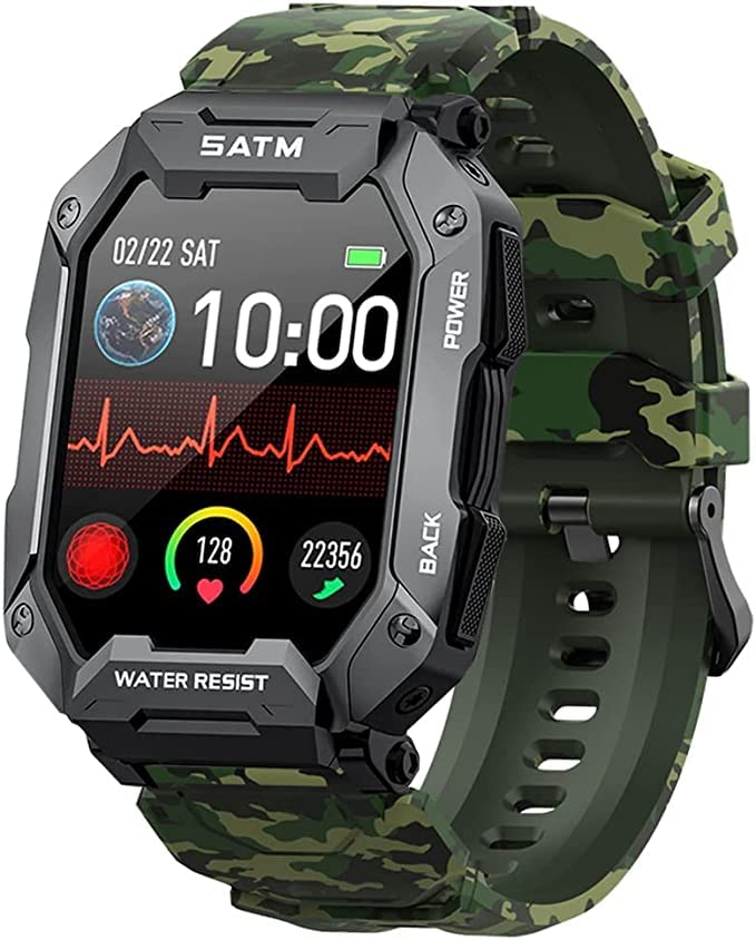 AMAZTIM C20 Band,Silicone Replacement Wristbands Sport Strap for Metal Buckle Compatible with Kospet Tank M1 Pro/C20 1.71" Military Sports Smart Watch/Slothcloud Smart Watches/C20 Military Smart Watch