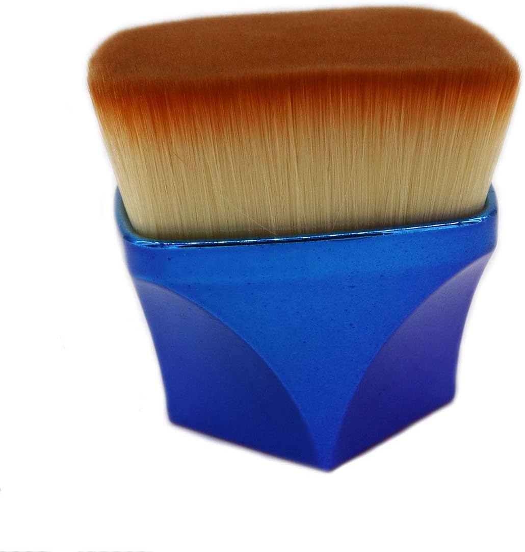 Luckycivia - Brocha para base de maquillaje 3D plana, de alta densidad