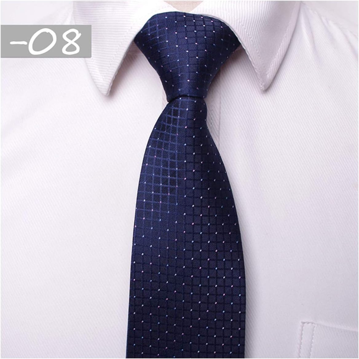 Classic Men Business Formal Wedding Tie 8cm Stripe Neck Tie Fashion Shirt Dress Accessories