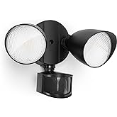 LUTEC 32W 3500 Lumen LED Security Lights Motion Sensor Light Outdoor, 5000K Daylight, IP65 Waterproof, Dusk to Dawn, Hardwire