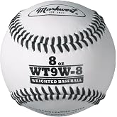 Premier Pitching Leather Weighted Baseball for Pitch Training | Leather weighted baseball for catch play, throwing mechanics, arm care, and velocity training