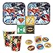 DC Comics Justice League party supplies for 16 guests, cake plates, napkins, cups plus bonus stickers