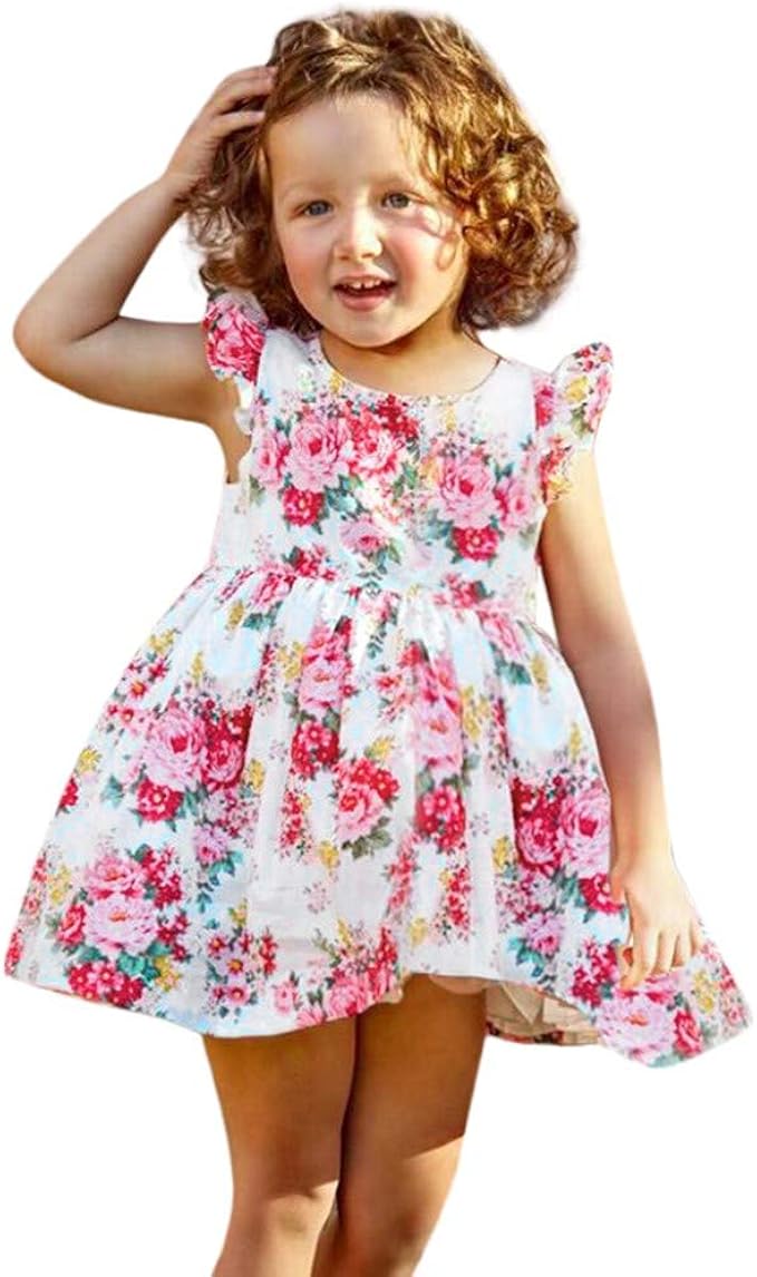 Amazon Co Jp キッズ服 女の子 ワンピースドレス 袖無し 花柄 桜柄 プリンセスドレス サンドレス 人気 ベビー服 子供服 春夏 七五三 通園 通学 結婚式 発表会 演奏会 結婚式 普段着 記念日 旅行 海辺 子供の日 プレゼント ビーチスカート 可愛い パーティー
