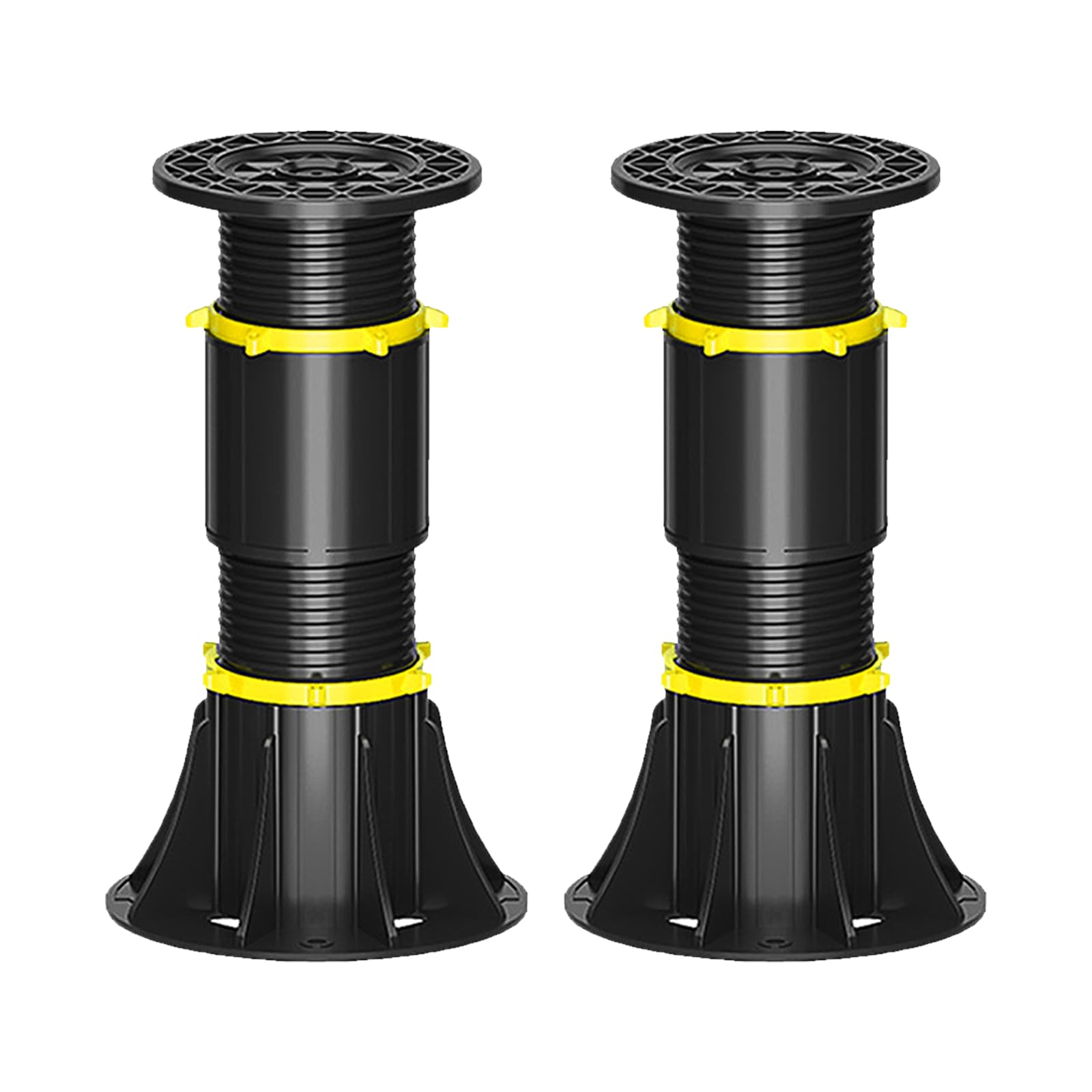 KOVNISE 2 Pcs Adjustable Height Furniture Legs 8-13 inch Bed Center Slat Support Leg Adjustable Bed Frame Support Legs Replacement for Bed Frame Cabinet and Wooden Furniture