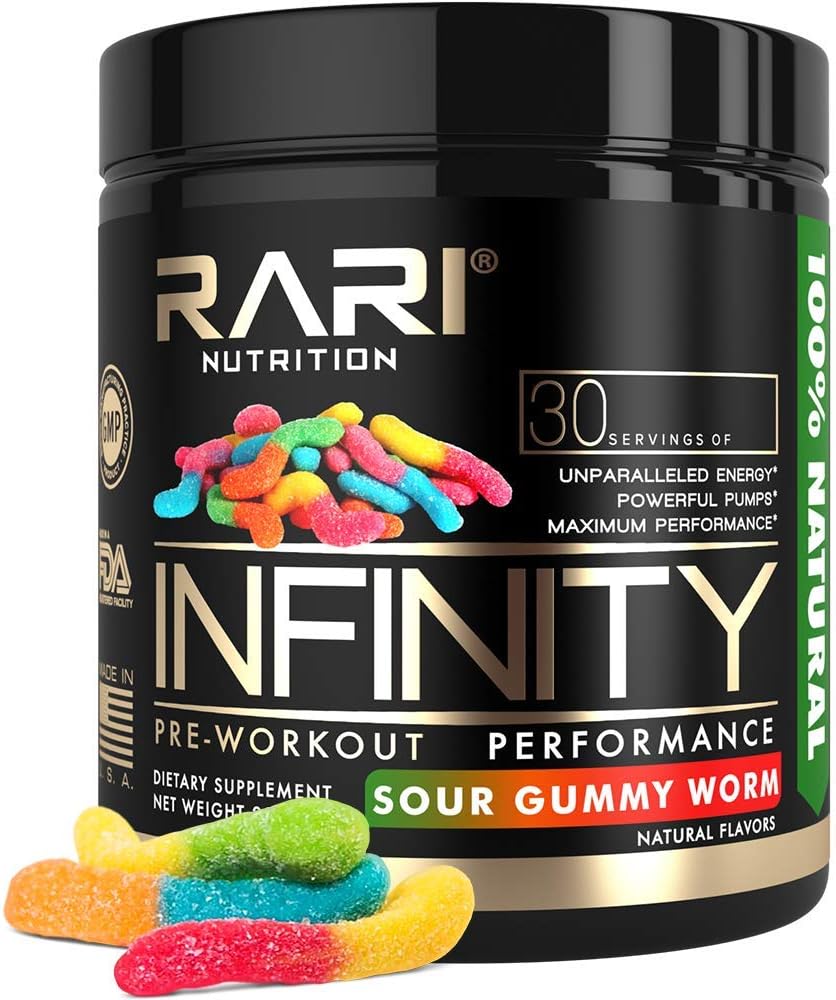 RARI Nutrition - Infinity Pre Workout Powder - Natural Preworkout Supplement for Men and Women - Keto and Vegan Friendly - No Creatine - 30 Servings - (Strawberry Lemonade): Health & Personal Care