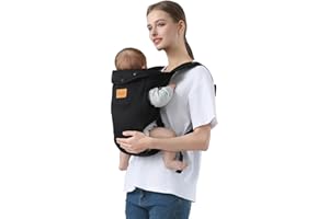 Shiaon Baby Carrier Newborn to Toddler(7-30lbs), Toddler Carrier Baby Holder Carrier with Adjustable Shoulder Strap, Chest Carriers, Black