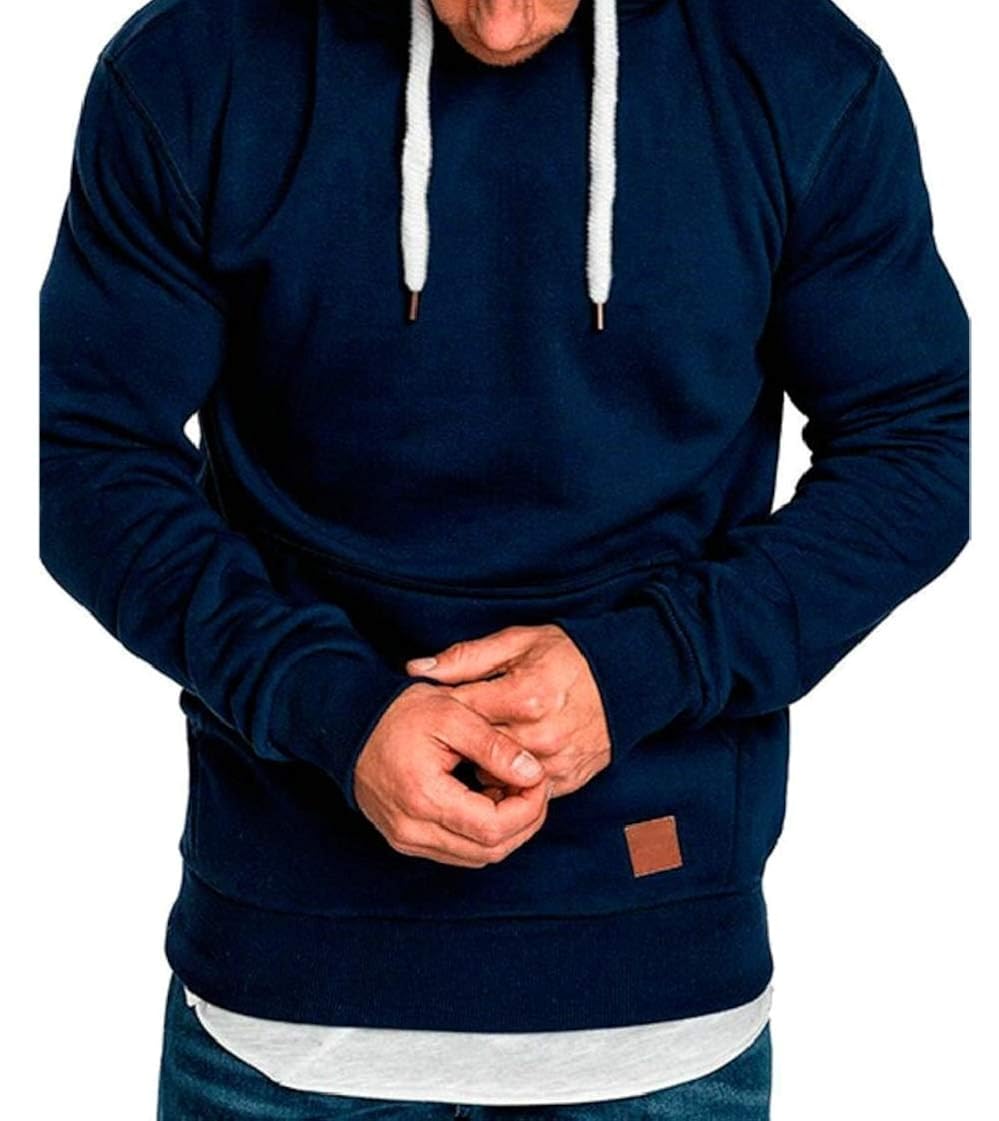 solid pleated sleeve hem curved long fleece hoodie
