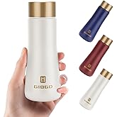 Small Thermo Bottle Slim Mini Vacuum Insulated Water Bottle 180ml/6.1oz Water Flask Stainless Steel Thermal Water Bottles Thermo for Hot and Cold Drinks Perfect for Purse or Kids Lunch Bag(White)