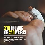 SPORTTAPE 24 Rolls Tearable 5 cm x 4.5 m Elastic Adhesive Bandage White view 4