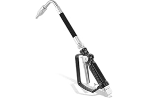 GRYVOZE Pneumatic Oil Gun Dispenser, Oil Control Valve Nozzle 1/2-Inch NPT Inlet, Heavy Duty Air Operated Control Valve Dispenser for Motor, Gear, Lubricants, Synthetic Hydraulic Fluid and Antifreeze