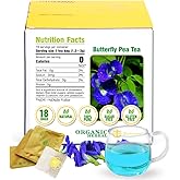 Soilmount Butterfly Pea Tea (Hu Die Lan/蝴蝶蓝)| Natural Herbal Drink | 18 Bags per Box, Refreshing & Beautiful, Perfect for Daily Enjoyment