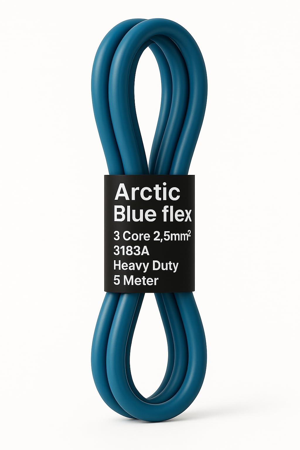 3 Core 2.5mm Arctic Blue Flex Heavy Duty 3138A Camping Caravan (2.5mm, 5, meter)
