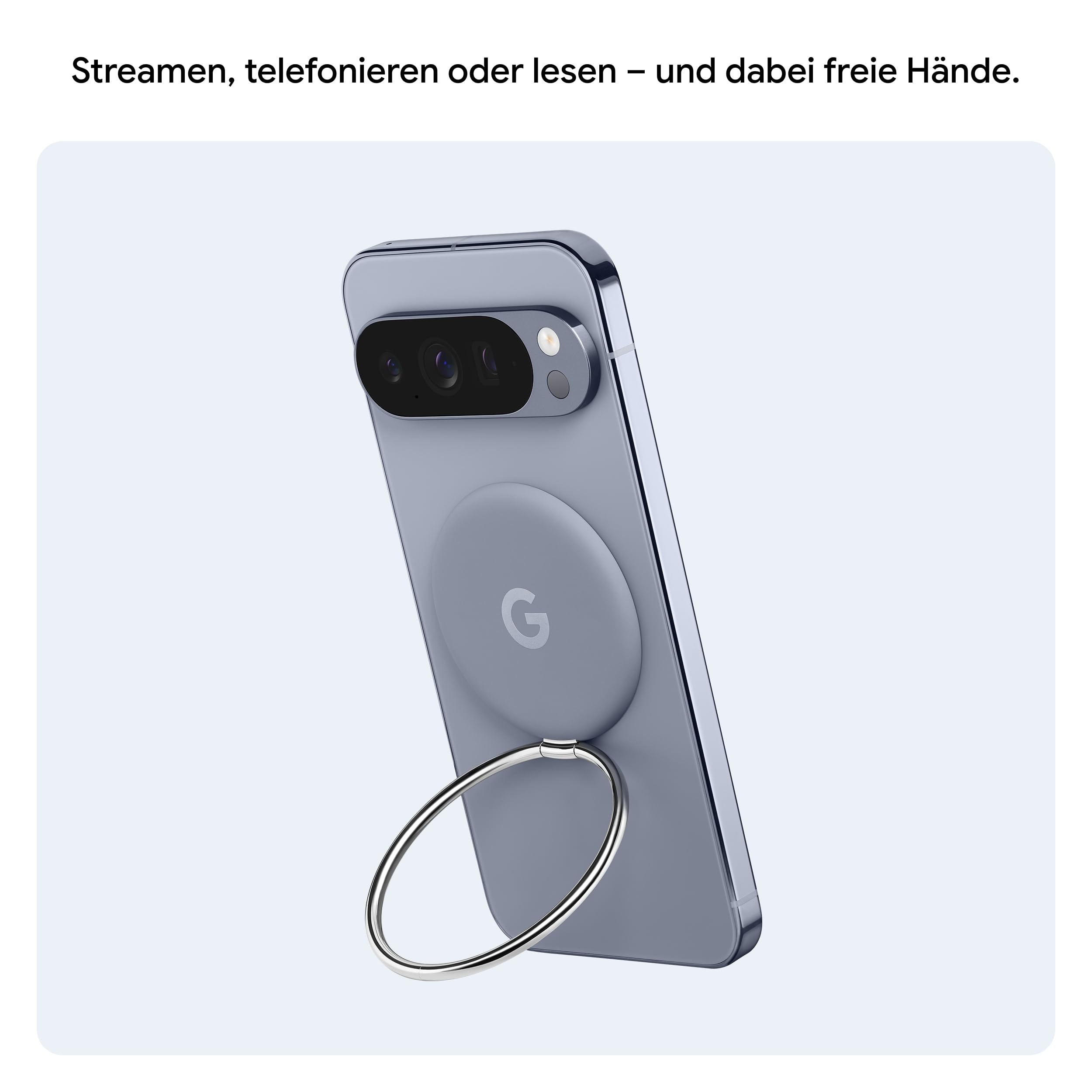 Google Pixelsnap Ring Stand – Qi2-kompatibel – Zurücklehnen und die Wiedergabe genießen (Made by Google) 2