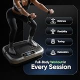 WeightWorld Vibration Plate Exercise Machine with Bluetooth Speaker 5 Programs view 2