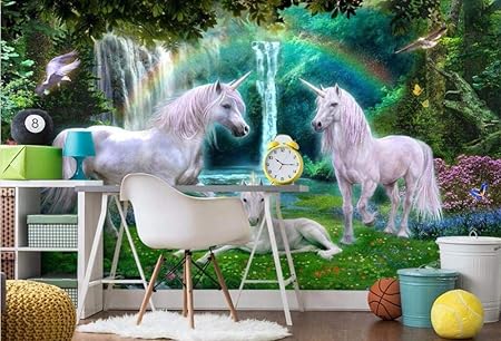 Téléchargement gratuit Images Murimage Papier Licorne Arc En Ciel Papier Peint Mural Poster actualisé par