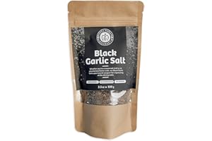 Black Garlic Salt 3.5 oz | Delicious for fancy gourmet cooking | Salt flavored | Original Blend Dona Maria Gourmet