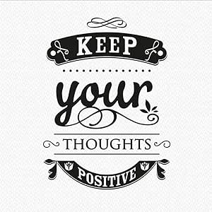 Lema cotizaciones pegatinas de pared 'Mantenga sus pensamientos