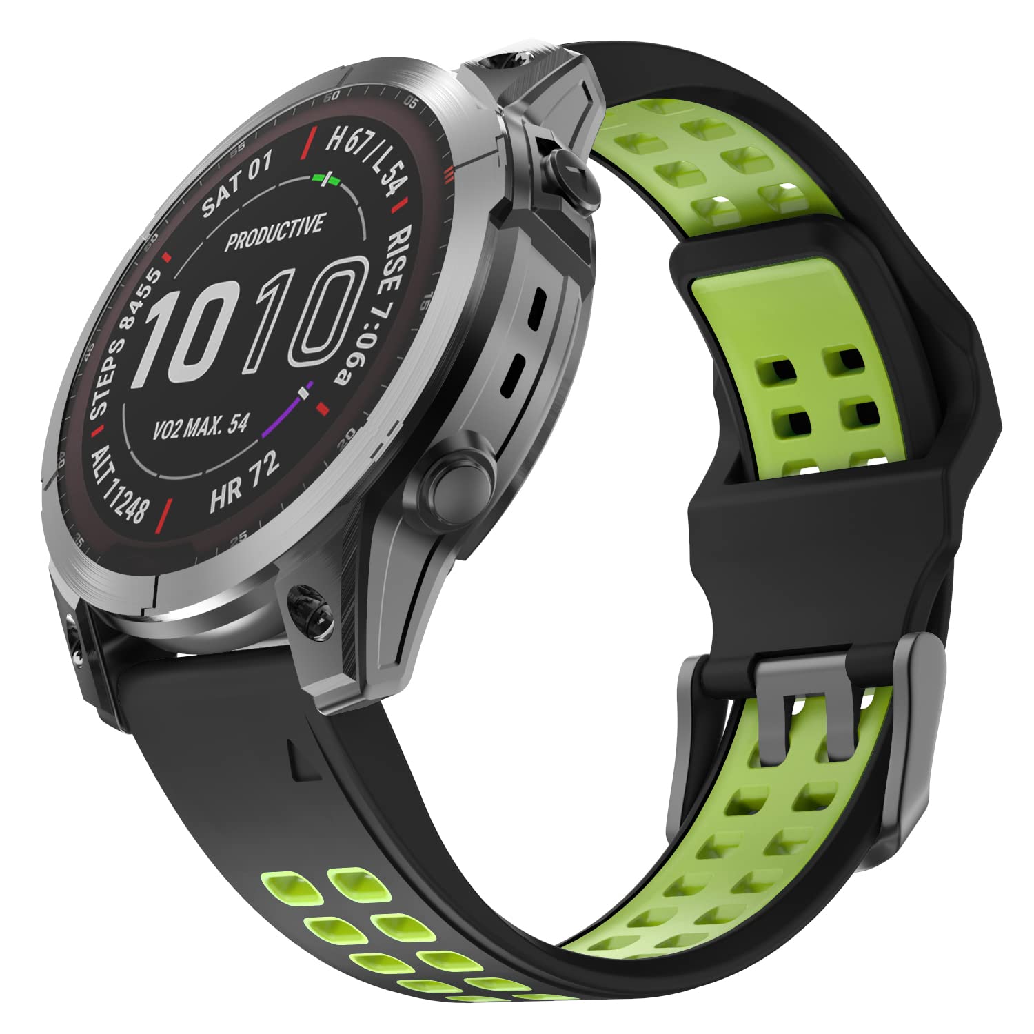 OVERSTEP for Garmin Fenix 7 Strap，22mm Width Soft Silicone Replacement Band Watch Strap for Fenix 7/Fenix 6/Fenix 6 Pro/Fenix 5/Fenix 5 Plus/Forerunner 935/Forerunner945/Approach S60/Quatix 5