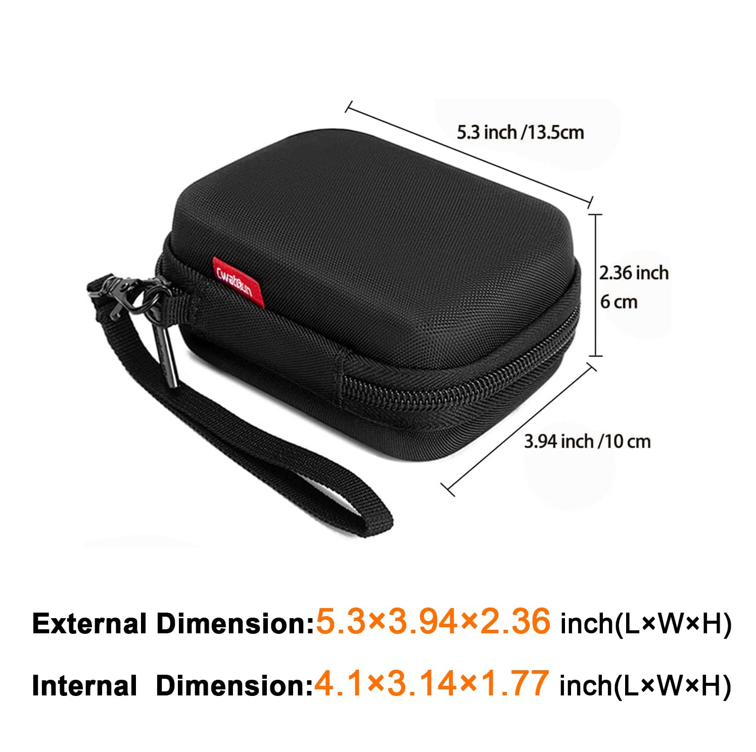 Cwatcun Carrying & Protective Case for Digital Camera, Small Camera Pouch for AbergBest 2.7