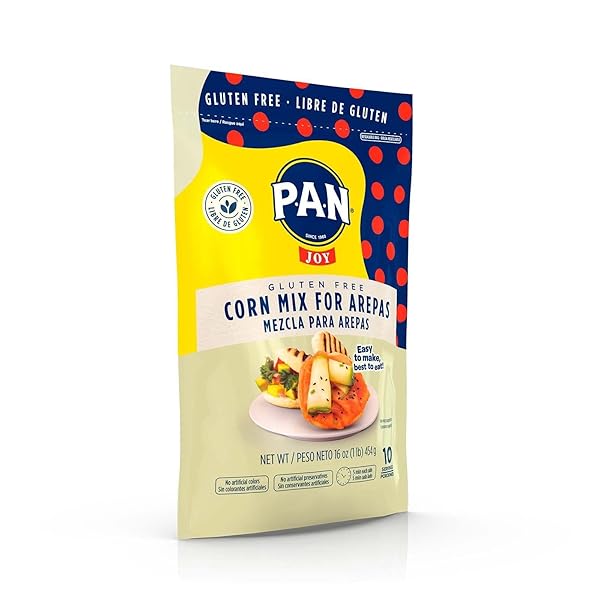 P.A.N CORN MIX FOR AREPAS – GLUTEN FREE EASY TO PREPARE FLOUR 1 LB. (PACK OF 1)