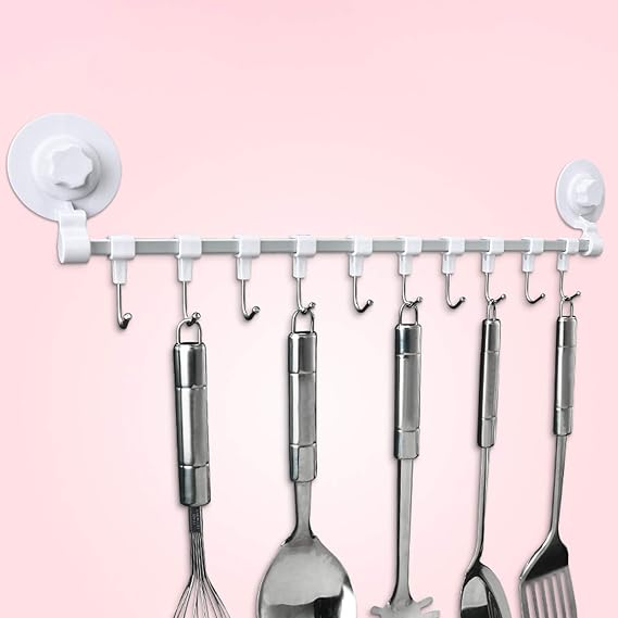 Utensil Hanging Rack,Hooks Wall Mounted Hanging,no Need To Punch,strong