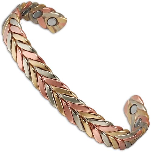 Amazon Com Men S Women Pure Magnetic Copper Bracelet Therapy Golf Cuff Wrist Bangle To Heal Mcb18 Health Personal Care