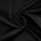 Rayyan Linen Blackout Eyelet Ring Top Curtains 46x72 Pair with Tiebacks BLACK view 2